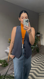Cargar imagen en el visor de la galería Chaleco S/E Azul ceruleo S/E