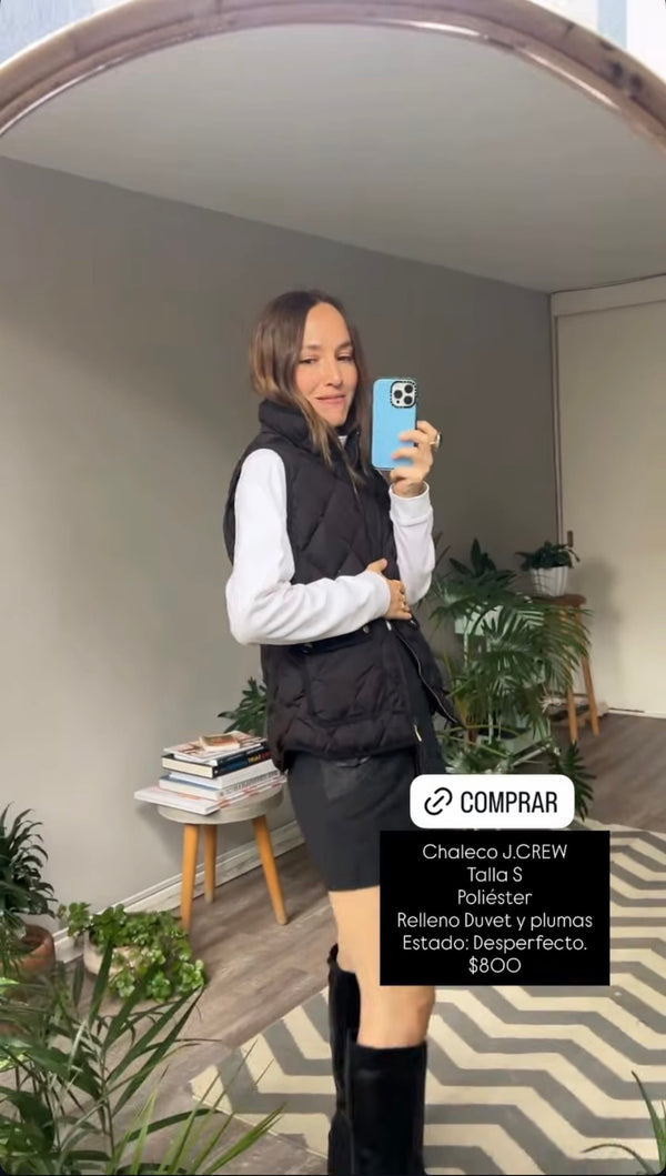 Chaleco Poliéster Negro J.CREW