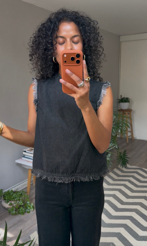 Blusa mezclilla humo GAP