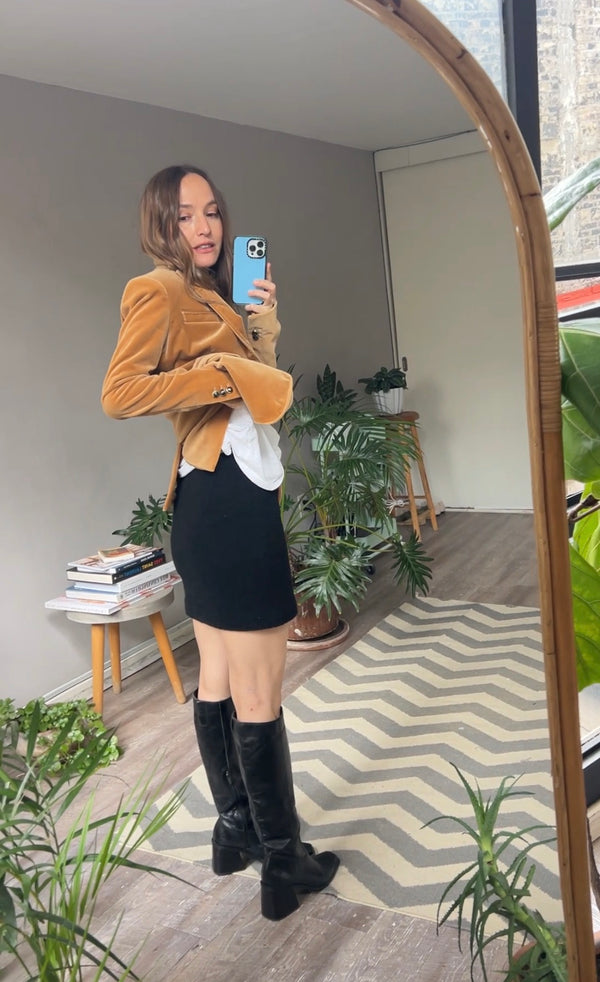 Falda Lana Negro J.CREW