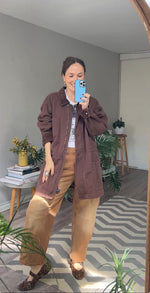Cargar imagen en el visor de la galería Barn jacket Algodón Café DENIM&amp;CO

