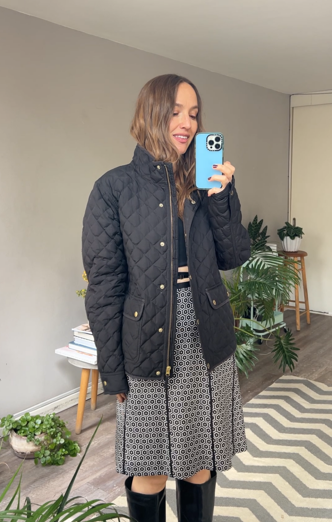 Chamarra Poliéster Negra J.CREW