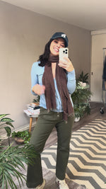 Abrir y reproducir video en la galería Cárdigan lana azul cielo THEORY (Retail 4,100)
