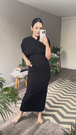 Abrir y reproducir video en la galería Vestido negro poliéster MISHA
