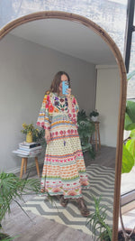 Abrir y reproducir video en la galería Vestido Algodón Multicolor FARM Retail $17,790
