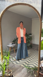 Abrir y reproducir video en la galería Cardigan lino orgánico mandarina EILEEN FISHER
