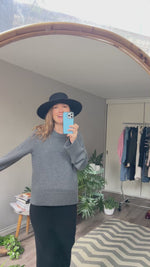Abrir y reproducir video en la galería Falda Lana Negra MIMI MATERNITY
