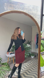 Abrir y reproducir video en la galería Blusa Seda Negra THEORY (RETAIL $5850)
