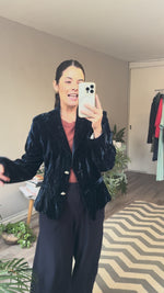 Abrir y reproducir video en la galería Pantalón viscosa y nylon azul EILEEN FISHER
