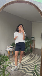 Abrir y reproducir video en la galería Blusa de punto Blanca RALPH LAUREN .
