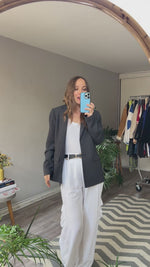 Abrir y reproducir video en la galería Blazer Poliéster Gris TAHARI
