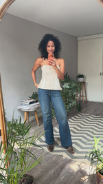 Abrir y reproducir video en la galería Corset algodon hueso WHBM
