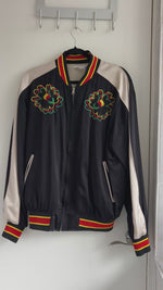 Abrir y reproducir video en la galería Chamarra Seda/Algodón Negra/Blanca STELLA MCCARNEY Retail $8,490
