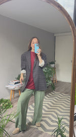 Abrir y reproducir video en la galería Blazer Lana Gris/Azul CANALI
