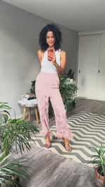 Abrir y reproducir video en la galería Pantalón Viscosa Rosa palo KEEPSAKE
