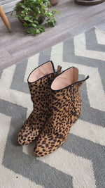 Abrir y reproducir video en la galería Botines Piel Animal print J.CREW (Retail $4,600)
