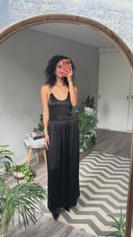 Abrir y reproducir video en la galería Vestido Viscosa Negro THE KOOPLES
