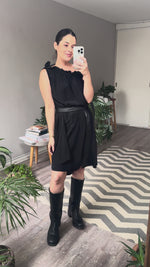 Abrir y reproducir video en la galería Vestido seda negro ISABEL MARANT (Retail $32,000)
